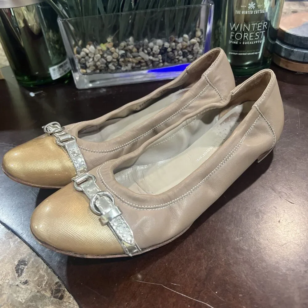 AGL Attilio Giusti Leombruni Leather Ballet Flats  EU 39.5